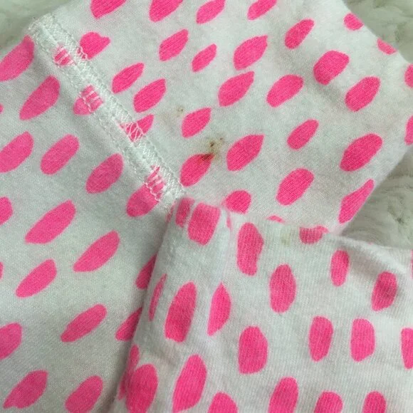 Stella McCartney Kids Baby Pink White Polka Dot Matching Set Size 12 Months
